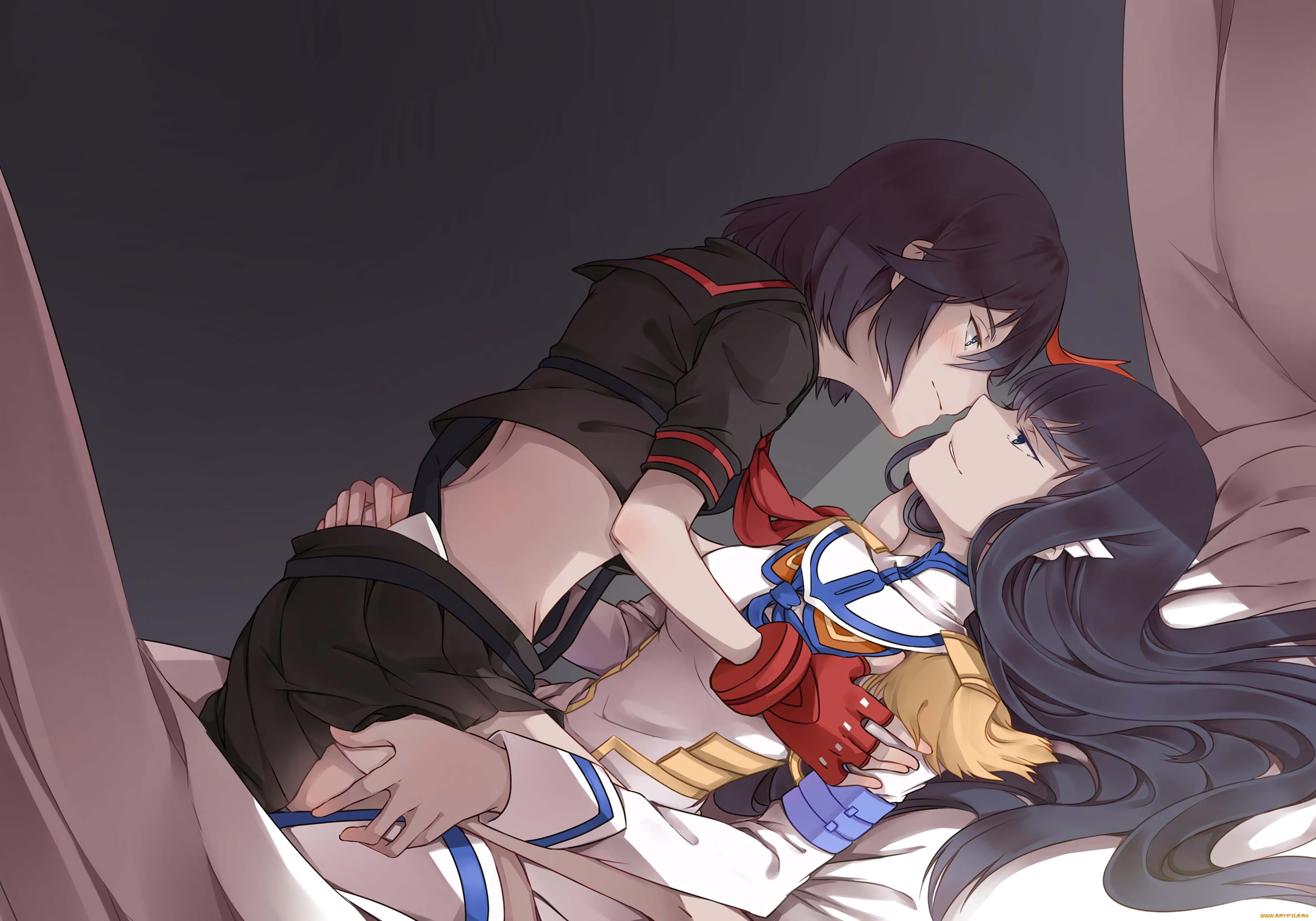 , kill la kill, yorukun, kill, la, matoi, ryuuko, kiryuin, satsuki